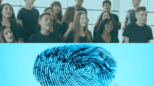 Unique fingerprint. Unique voice